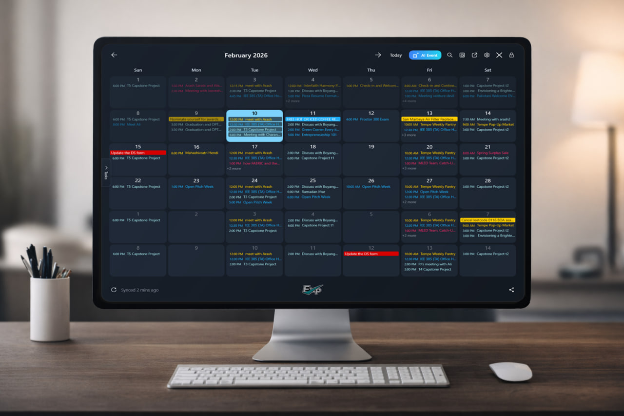 Multi-calendar unified view